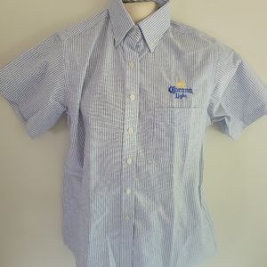 Corona Light Embroidered PATCH Delivery Man Uniform WORK SHIRT Small Size 10